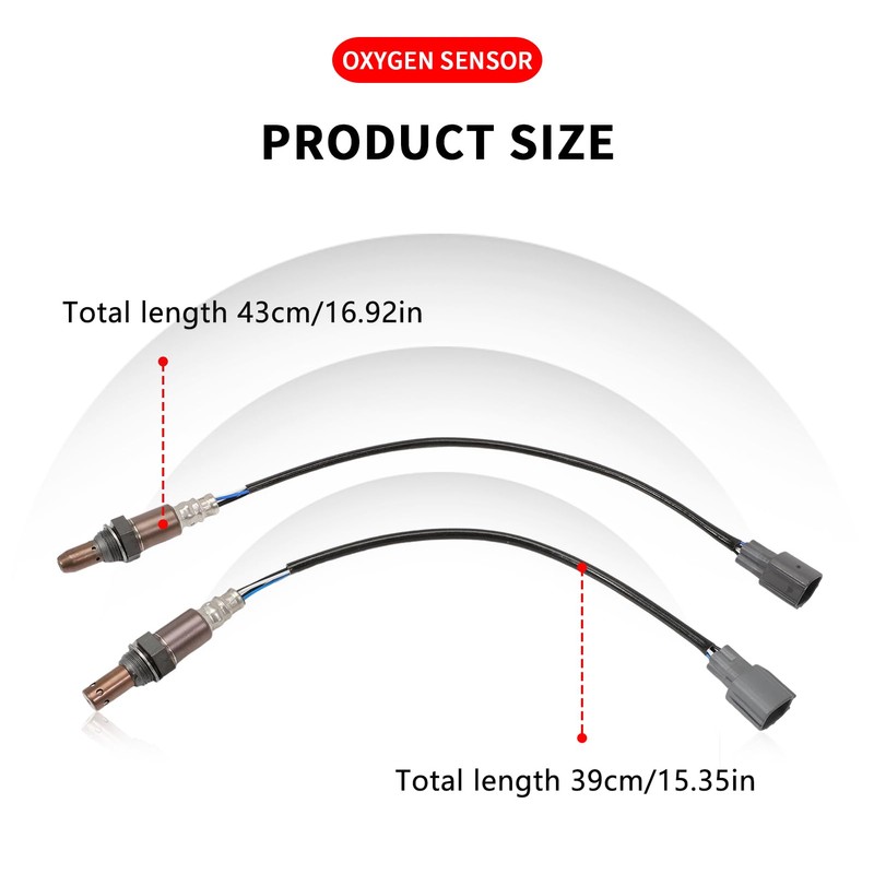 KASturrboo 2PCS O2 Oxygen Sensor O2 Sensor Upstream and Downstream