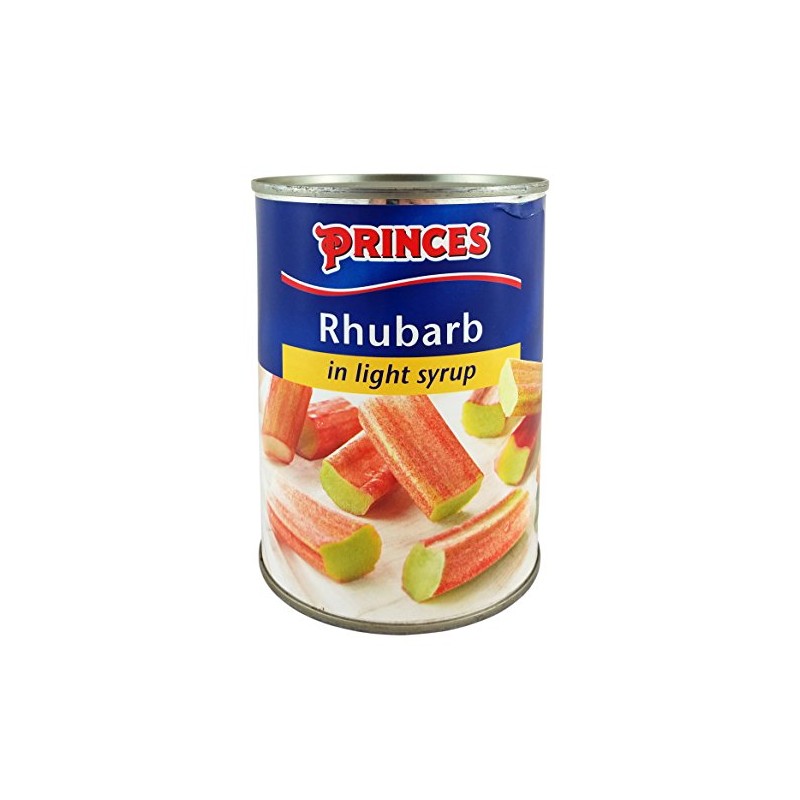 Princes Rhubarb in Light Syrup (540g) - Pack of 6
