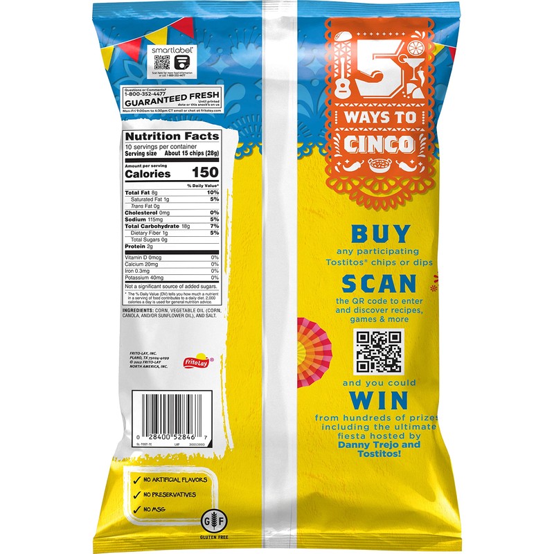 Tostitos Cantina Style Tortilla Chips, 10 Oz