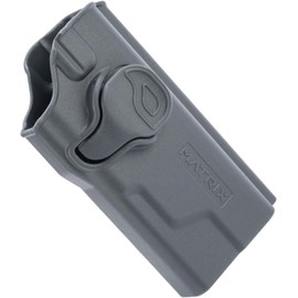 Evike Airsoft - EMG Matrix Hardshell Adjustable Holster for Hudson H9 Series Airsoft Pistols (Color: Grey/No Attachment)