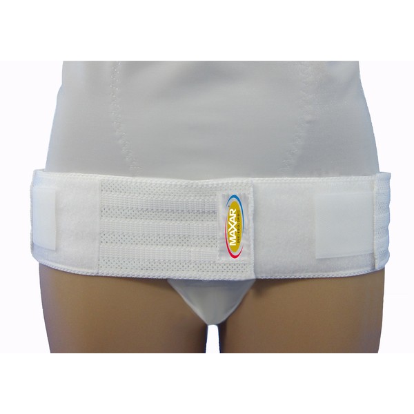 Maxar Sacroiliac Joint Lower Back Pelvis Pain Relief Compression Support Belt, Large White