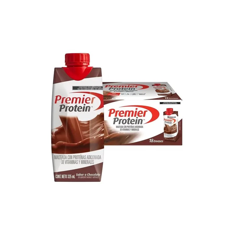 Malteada Con Proteína, Premier Protein, 18 Envases De 325 Ml