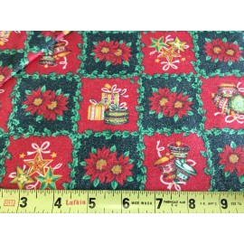 VIP CRANSTON POINSETTIAS, BELLS & ORNAMENTS BY VIP CRANSTON  BY THE YARD