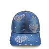 Topstyle Jeans Cap in Vintage Style with Star and Rhinestones,