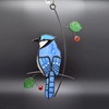 Cute Birds Suncatcher Bird Stained Glass Window Hangings for Window