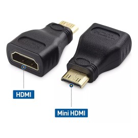 Lecute Shop Adaptador Mini Hdmi Macho A Hdmi Hembra Pc Tv Consola Laptop
