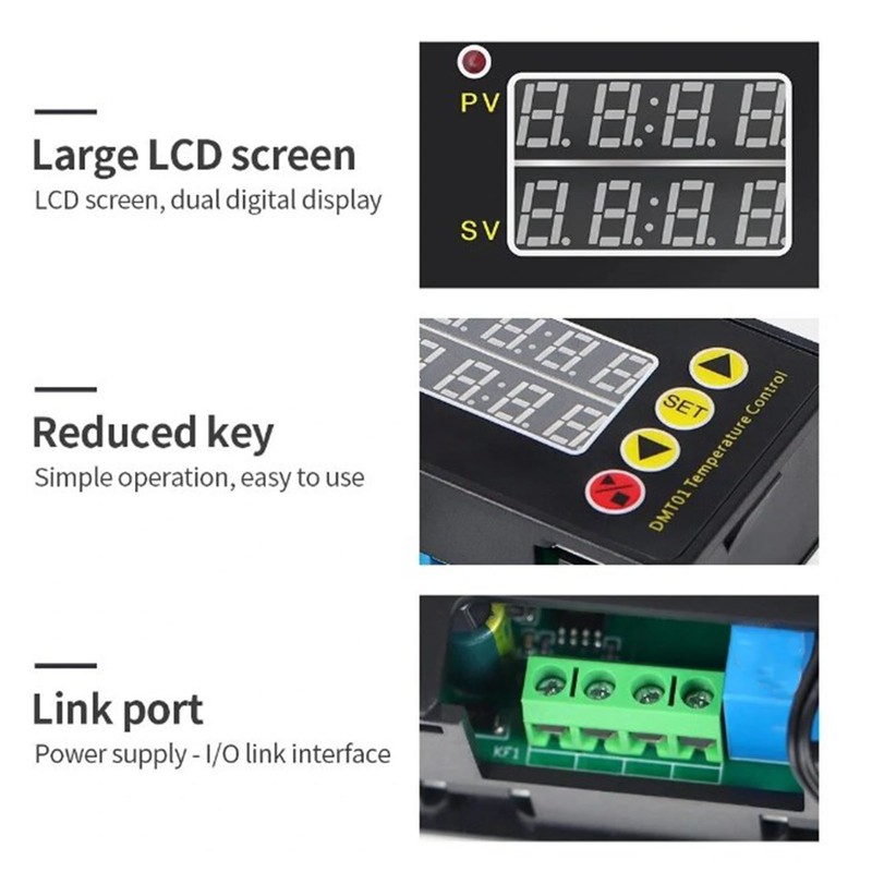 Digital Temperature Controller Module Heating Cooling Electronic Thermostat NTC Sensor