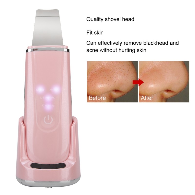 Ultrasonic Skin Scrubber Blackhead Pimple Removal Face Pore Vibration Cleanser