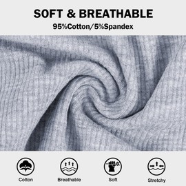 OPIBOO High Waisted Underwear for Women Comfy Postpartum C Section Control Top Panties Cotton Comfort Maternity Tummy Control Briefs