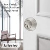 Probrico Double Side Keyed Deadbolt in Brushed Satin Nickel