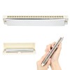 Professional Mouthorgan Harmonica Diatonic Harp C Key Stainless Steel Cover