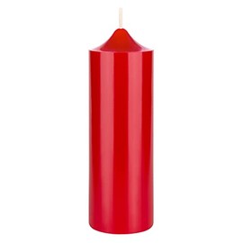 Mega Candles 1 pc Unscented Solid Bell Top Red Pillar Candles, Hand Poured Premium Wax Candle 2 Inch x 6 Inch, Home Décor, Wedding Centerpieces, Occasions, Events, Festivities, Memorials, Altar