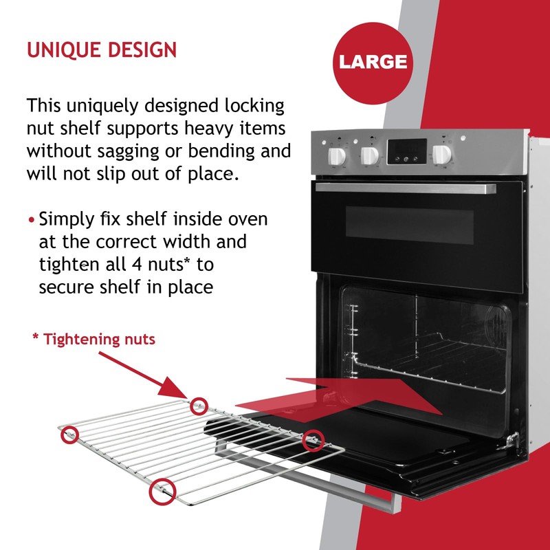 SPARES2GO Adjustable Oven Shelf compatible with Cooke & Lewis Extendable