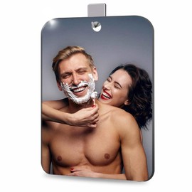 VXKZF Unbreakable 1PCS 8”x10.6” Unbreakable Shower Mirror, Plastic Frameless Mirrors, Toddlers Mirror for Kids Bedroom