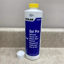 Ecolab Gel Pro Bathroom Cleaner & Mildew Stain Remover 16oz Bottle 6100574