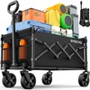 SYOCYO Collapsible Wagon Cart 220lbs Beach Foldable Wagon Lightweight &