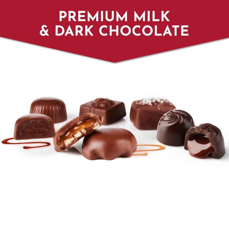 Fannie May, Milk and Dark Chocolate Holiday Gifts, Assorted Chocolates,
