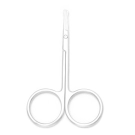 Motanar Nose Hair Trimmer Scissors-3.4' Round Tip Scissors For Ear Eyebrow Beard Mustache Trimming - Multi Purpose Round Personal Beauty Hair Care Tool For Men Women And Baby (Silver A)