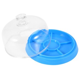 Sonew Reloj Movimiento Cubierta a Prueba de Humedad Anti-Polvo Anti-perdida Bandeja Caja de Almacenamiento para Relojes Piezas de Movimiento, Joyas, Cuentas con 6 Compartimiento