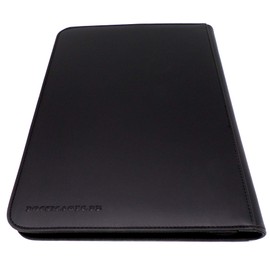 docsmagic.de Pro-Player Zip Album 4/9/12-Pocket Playset Card Binder, MTG, PKM, YGO, Black, Blue, Green, Red, White