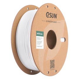 eSUN PETG Filament 1.75mm, High Toughness Glossy PETG 3D Printing Filament, 1KG Spool (2.2 LBS) 3D Printer Filament, Solid White