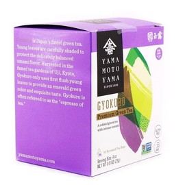 Yamamotoyama Japanese Yamamotoyama Gyokuro Premium Green Tea 10 Pyramid Tea Bags, 0.8oz (23g)
