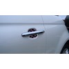 Black and Pink Polka Dots Car Auto Accessory Door Handle