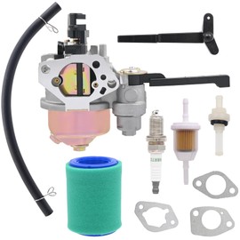 Aylux 17 853 05-S Carburetor with 17 083 21 Air Filter Compatible with Kohler Command Pro CH395 Motor 9.5HP 277cc Engine Replace 1785305-S 17-853-05-S