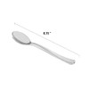 Plastic Shiny Metallic Spoons - 6.75" | Silver | 24