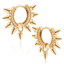 Jenosy Earrings Gold Women's Bow Earrings Women's Delicate Bow Earrings Hoop Earrings Girls Fashionable Lightweight Cartilage Huggie Hypoallergenic Earrings 18K Gold-Plated Fashion Jewellery for Women