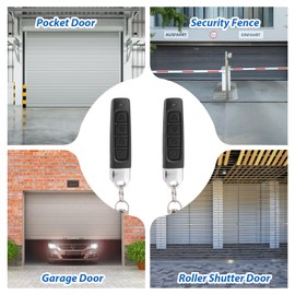 Garage Door Remote Control 433 MHz, Remote Control Garage Door Opener Hand Transmitter, Garage Door Opener Cloning Universal, Remote Control Duplicator for Fence Door, Roller Shutter Switch