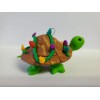 Celtic Forest Clay TURTLE Christmas Ornament TANGLED IN LIGHTS STANDING