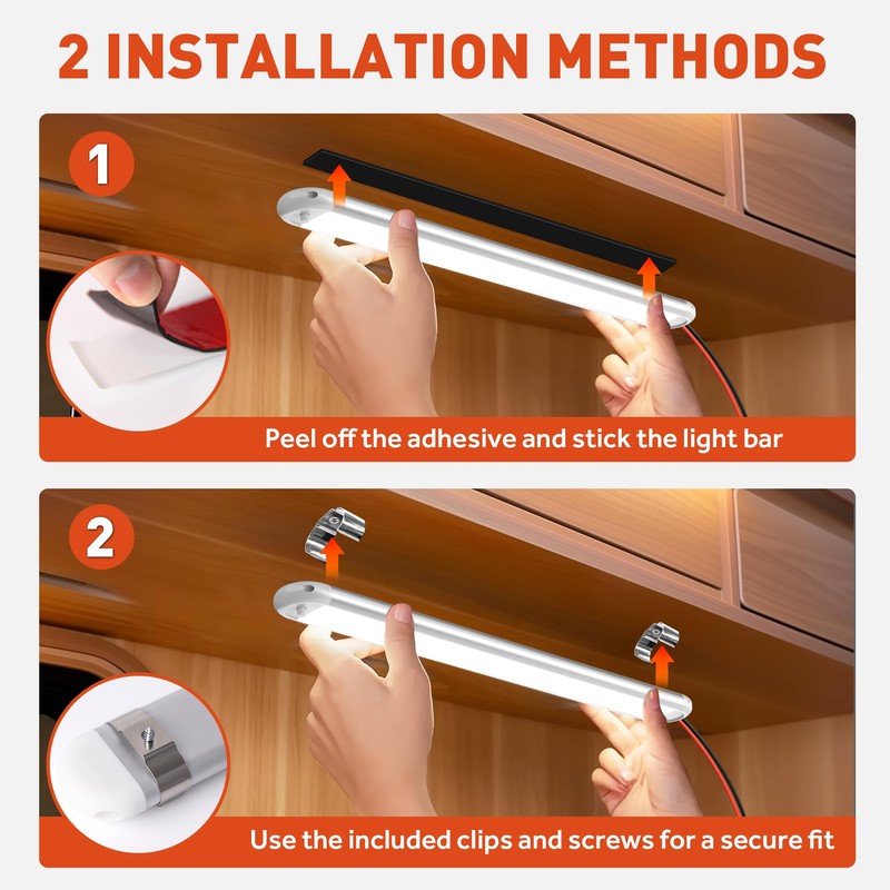 12V LED Interior Light Bar, 120LEDs 28W Led Strip Lights