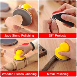 MAXMAN 24pcs Sanding Sponge Set, 3 Inch Foam Sanding Pads, 180-3000 Grit Hand Sander Block, Reusable Wet Dry Sandpaper Block for Wood, Drywall, Metal, Auto Polishing & Curved Surfaces