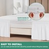 Biscaynebay Wrap Around Bed Skirts with Split Corners for Full