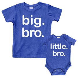 Unordinary - Conjunto de regalos para niños pequeños, hermano mayor, hermano, hermano, hermanos, niños, juego de bebé, Azul carbón, Kids (6Y) / Baby (3-6M)