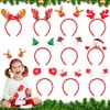 HGRGHH 10 Pieces Christmas Headbands for Adults and Children, Reindeer