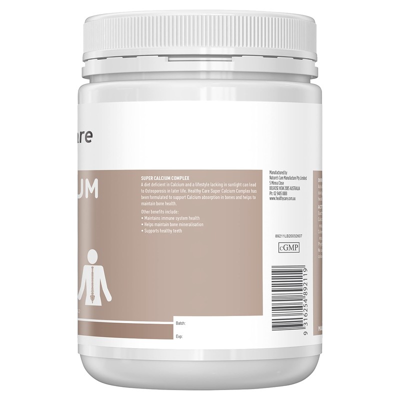 Healthy Care Super Calcium & Vitamin D Chewables - Premium