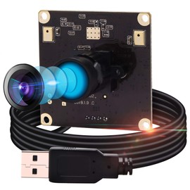 G 13 MP USB Camera Module 2880p Webcam Module, Wide Angle UHD Webcam Module, 100 Degree Distortion-Free USB with Camera, Video Desktop Computer Camera Circuit Board Module for Windows Android Mac