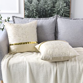 OTOSTAR Cushion Cover 45 45 Scandinavian Set of 2 Stylish Cute Luxury Pattern Simple Home Decor Cushion Cover for Sofa Back Decorative Pillow Cover Dakimakura Cover Cushion Cover