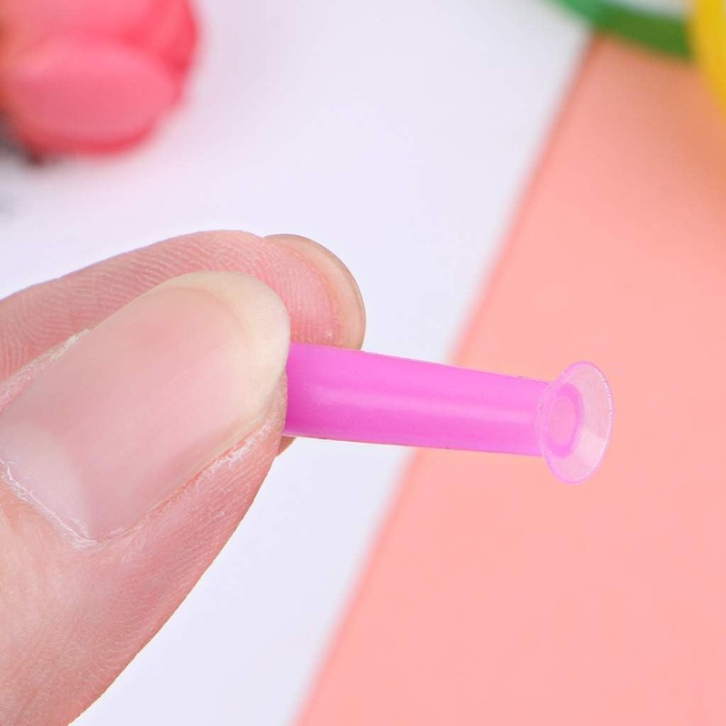 2Pcs/Lot Blue Handy Silicone Contact Lenses Small Suction Cups Stick