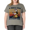 A Dirty Hoe Is A Happy Hoe Vintage Retro Funny