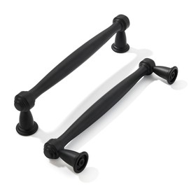 khtumeware 10 Pack 5 Inch(128mm) Matte Black Cabinet Pulls, Black Kitchen Cabinet Handles Kitchen Cabinet Hardware for Cupboard Drawer Handles Dresser Pulls
