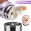 Stainless Steel Flask with Cup 700ml/23.6oz Vacuum Insulated Thermo Bottle