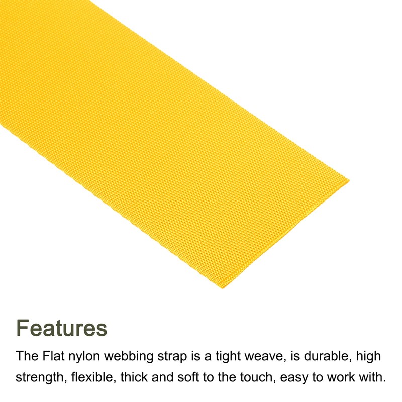 sourcing map Flat Nylon Webbing Strap 2 Inch 10 Yards