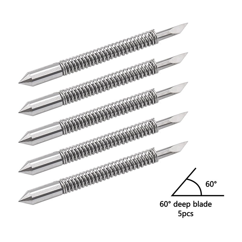 Pxyelec 60 Degrees Graphtec CB09 Blades for Graphtec Vinyl Cutter