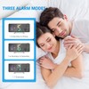 AMIR Projection Alarm Clock for Bedroom, 7.9 in Projector Clock