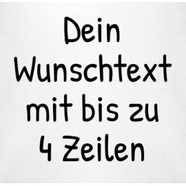 Geschenk mit Namen personalisiert by Shirtracer - Baby Bodysuit Boy Girl - Design Yourself Print - Desired Print Text Name, 1 White