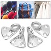 Alomejor Fender Hooks 4 Pieces Stainless Steel Boat Fender Clips