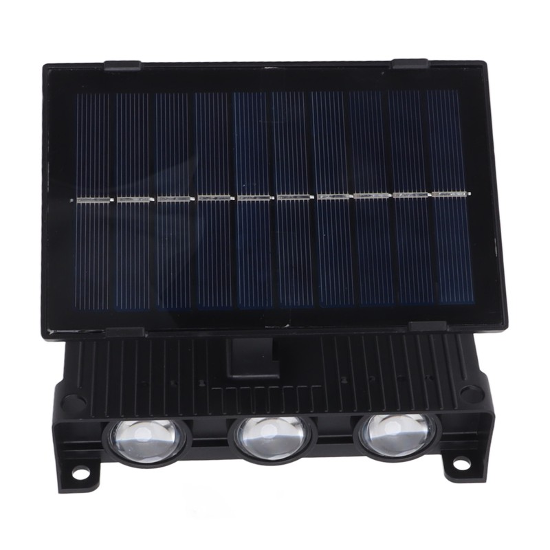 Solar Outdoor Lights Waterproof 6 LED Bulbs Ambient Outdoor Wall